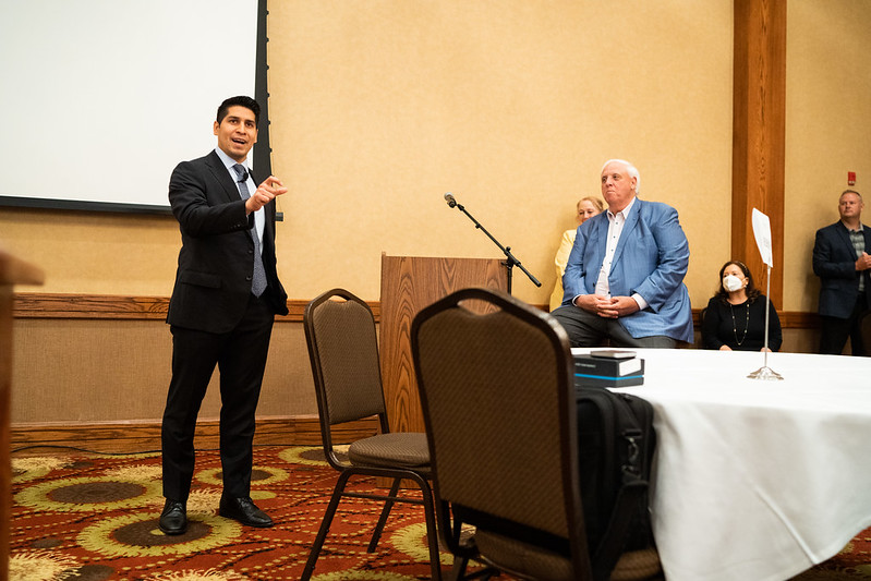 Rey Saldana speaking at CIS Summer Institute