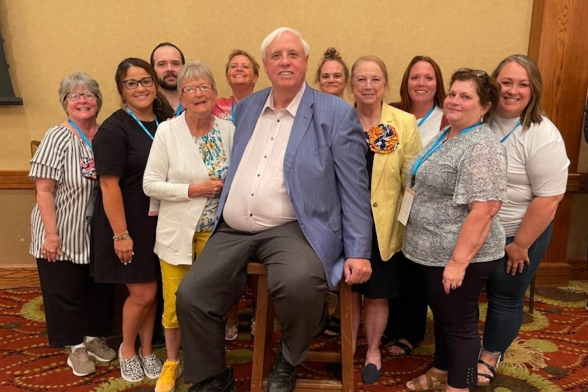 Braxton County CIS Staff with Governor and First Lady Justice