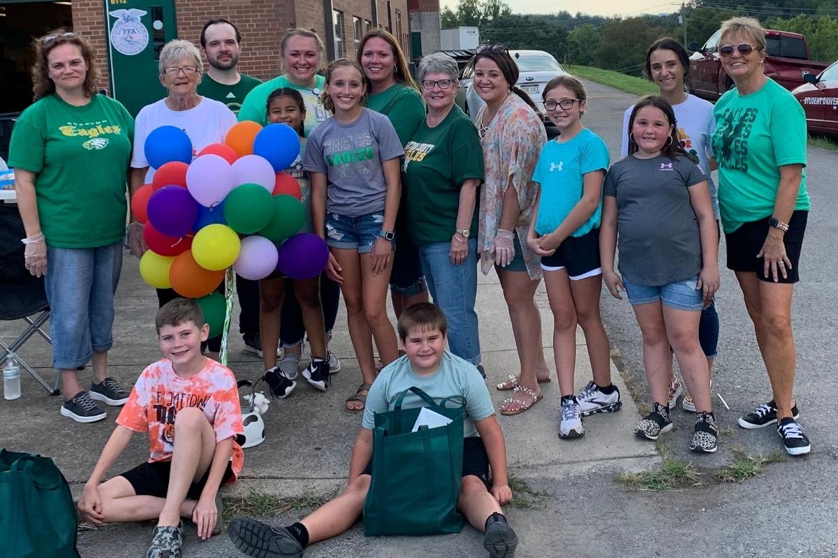 Braxton County CIS Staff with students